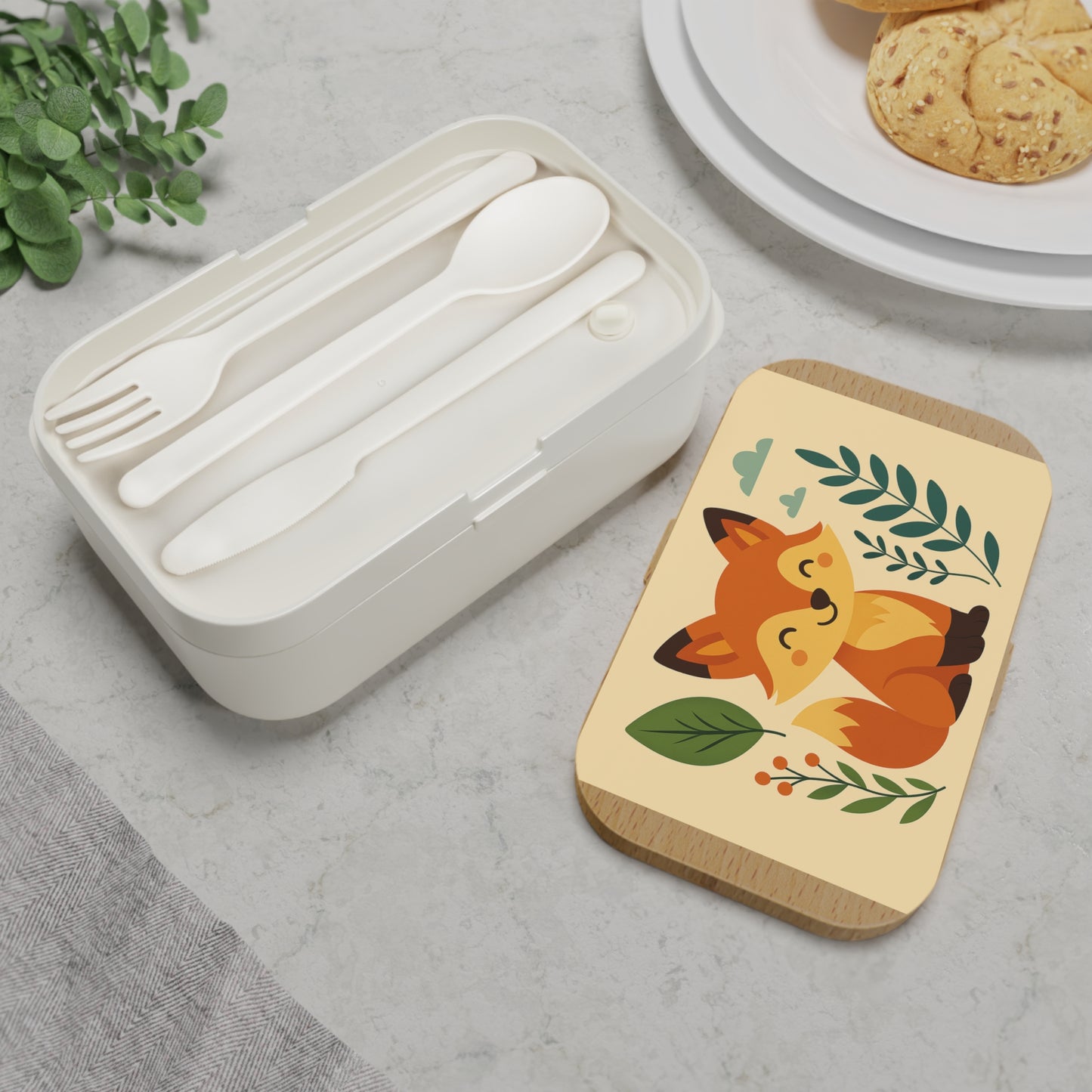 Fröhlicher Fuchs – Lunchbox-Design für kleine Naturfreunde