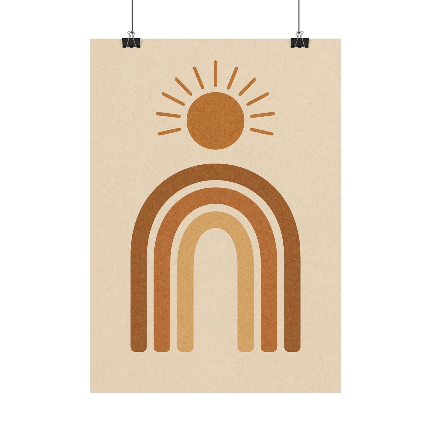 Wandbild Sonne und Regenbogen