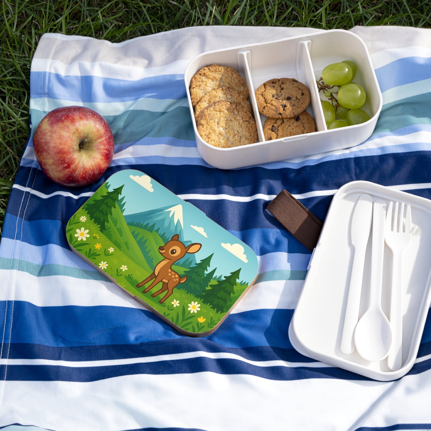 Kleines Reh im Gebirgszauber – Lunchbox für Kinder