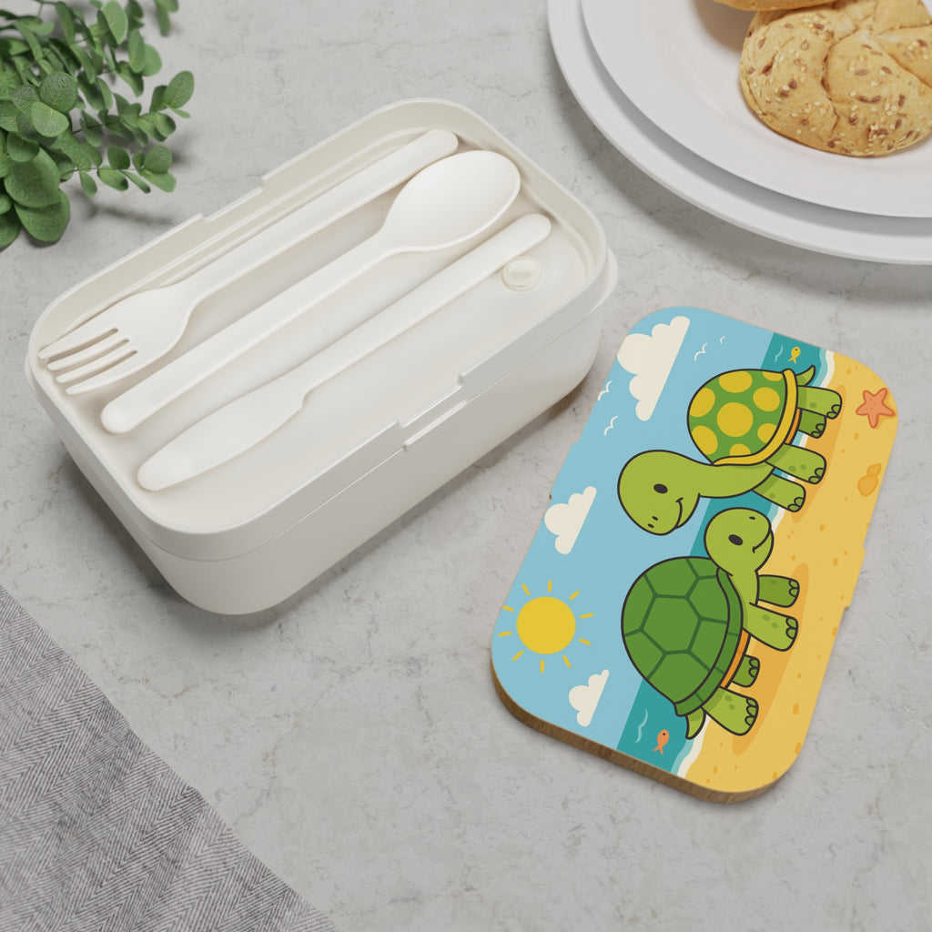 Fröhliche Schildkröten am Strand