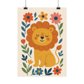 Kleiner Löwe – Fröhliches Poster für Kinder