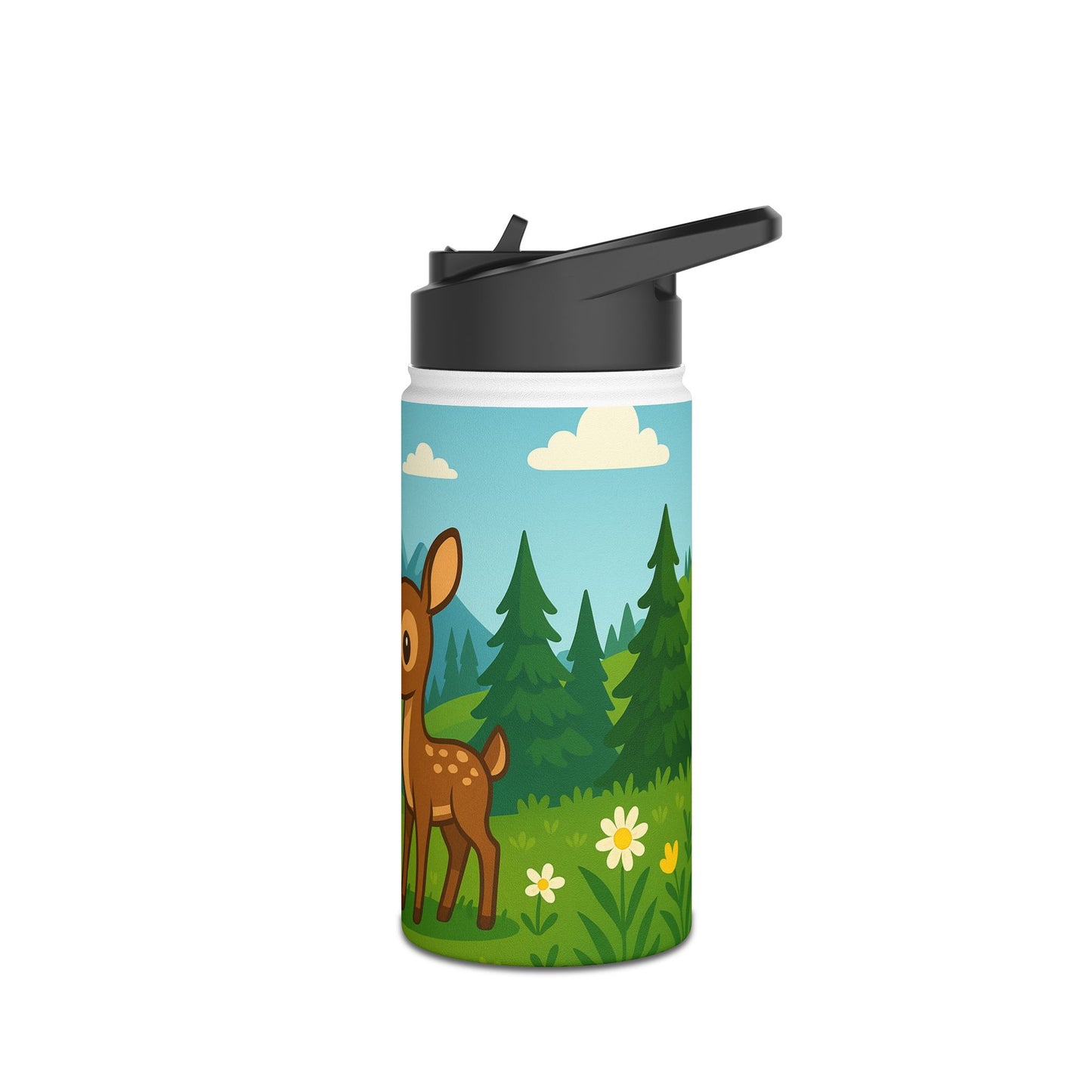 Waldzauber – Edelstahl-Trinkflasche für Kinder