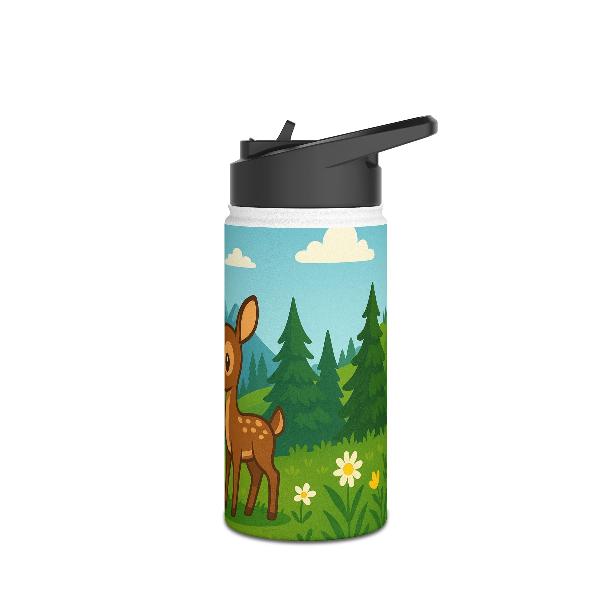 Waldzauber – Edelstahl-Trinkflasche für Kinder