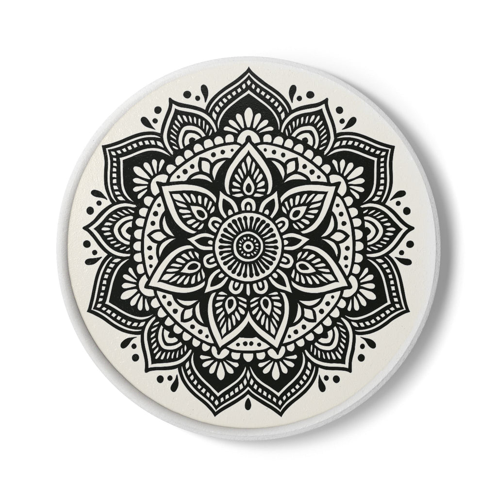 Mandala-Magie – Runder Untersetzer mit kunstvollem Design