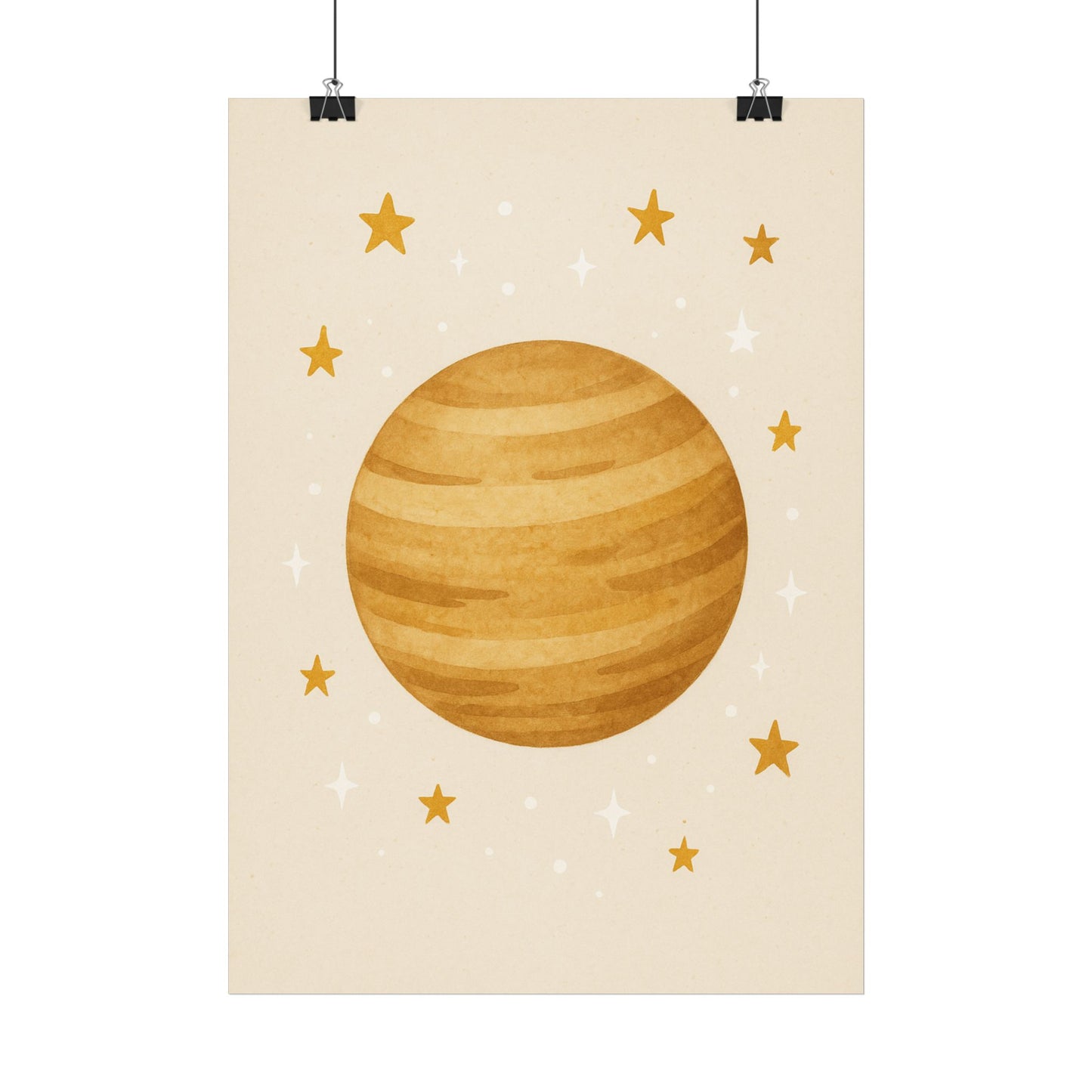 Wandbild Mond & Sterne