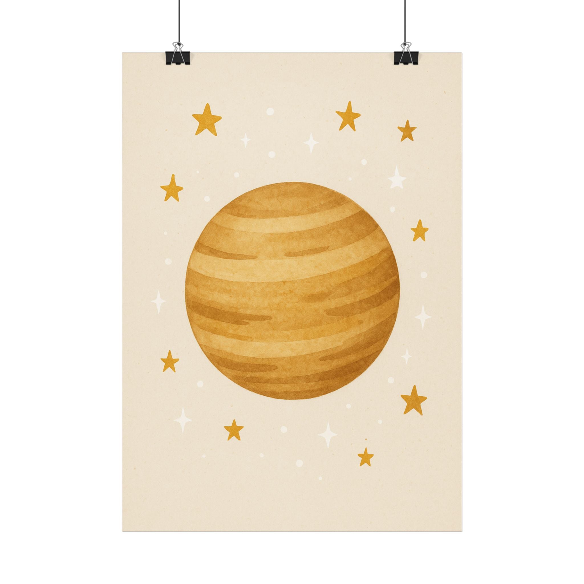 Wandbild Mond & Sterne