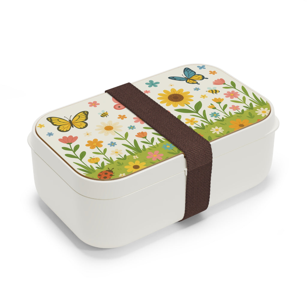 Blumenwiese & Schmetterlinge – Fröhliche Lunchbox für Kinder