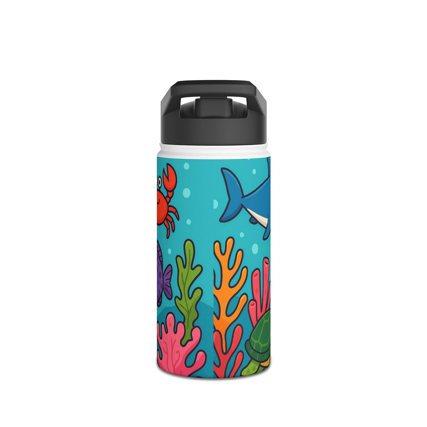 Unterwasserwelt – Bunte Meerestiere & Korallen im Comic-Stil