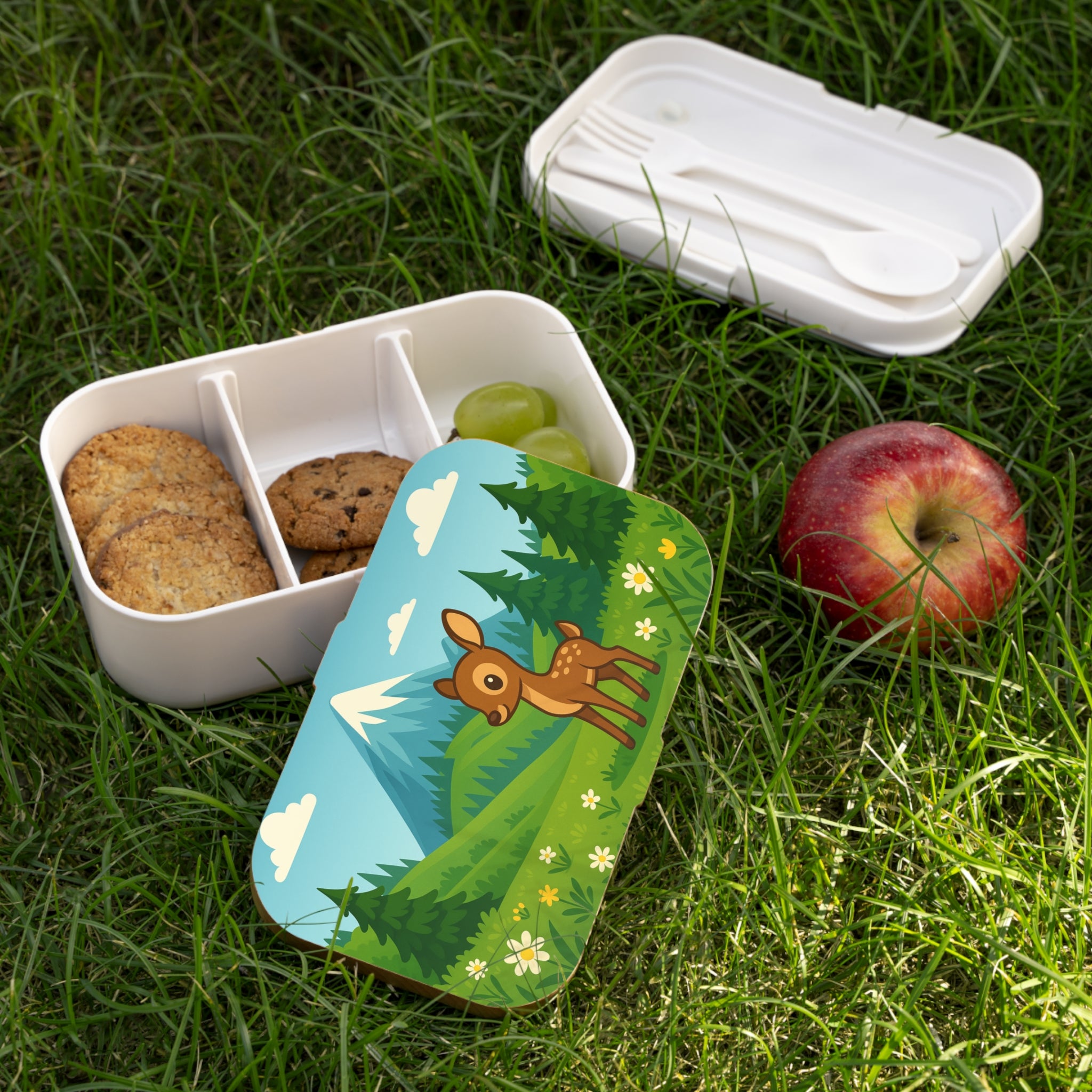 Kleines Reh im Gebirgszauber – Lunchbox für Kinder