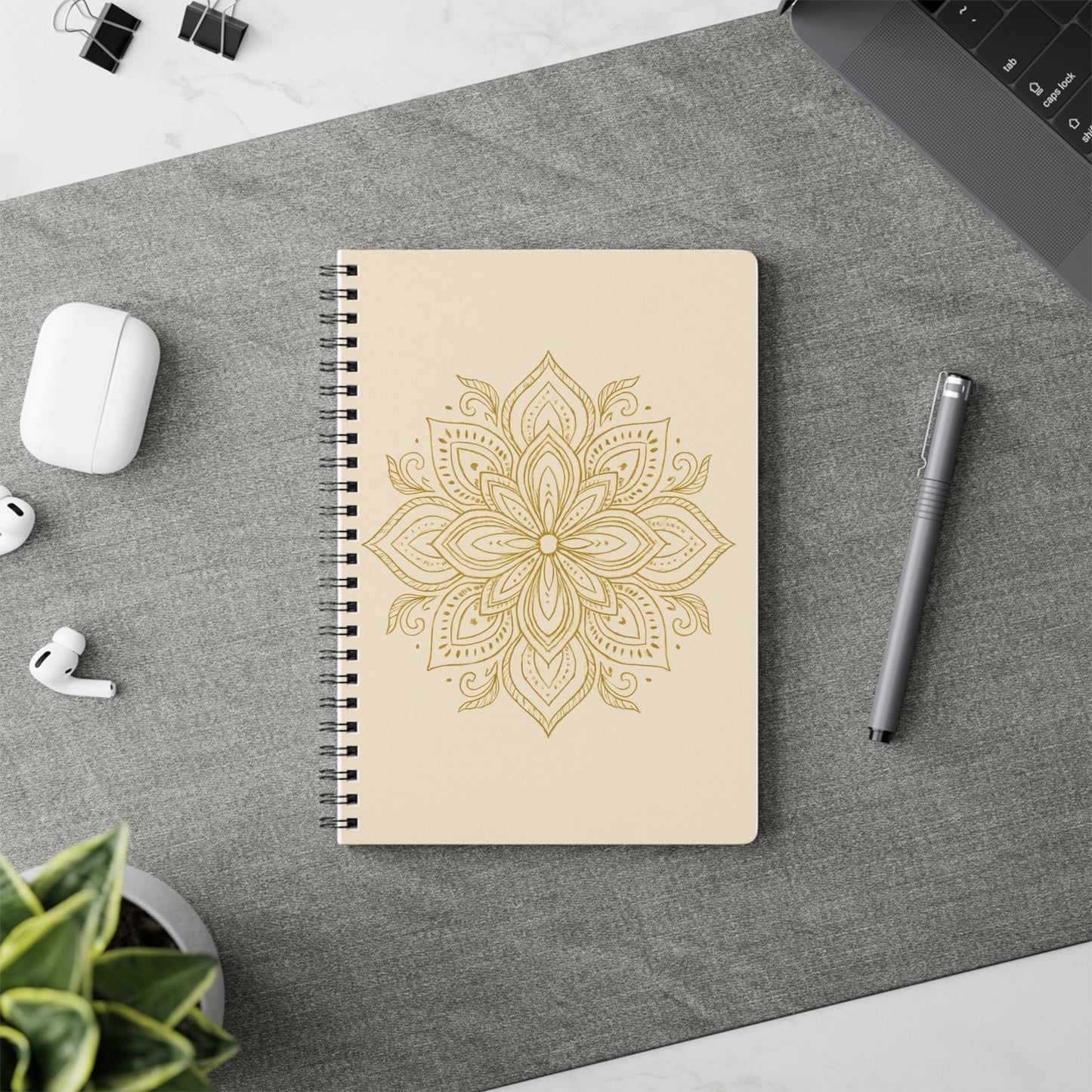 Notizbuch Mandala gold A5