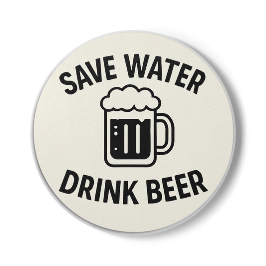 Save Water – Drink Beer | Lustiger Untersetzer für Bierliebhaber