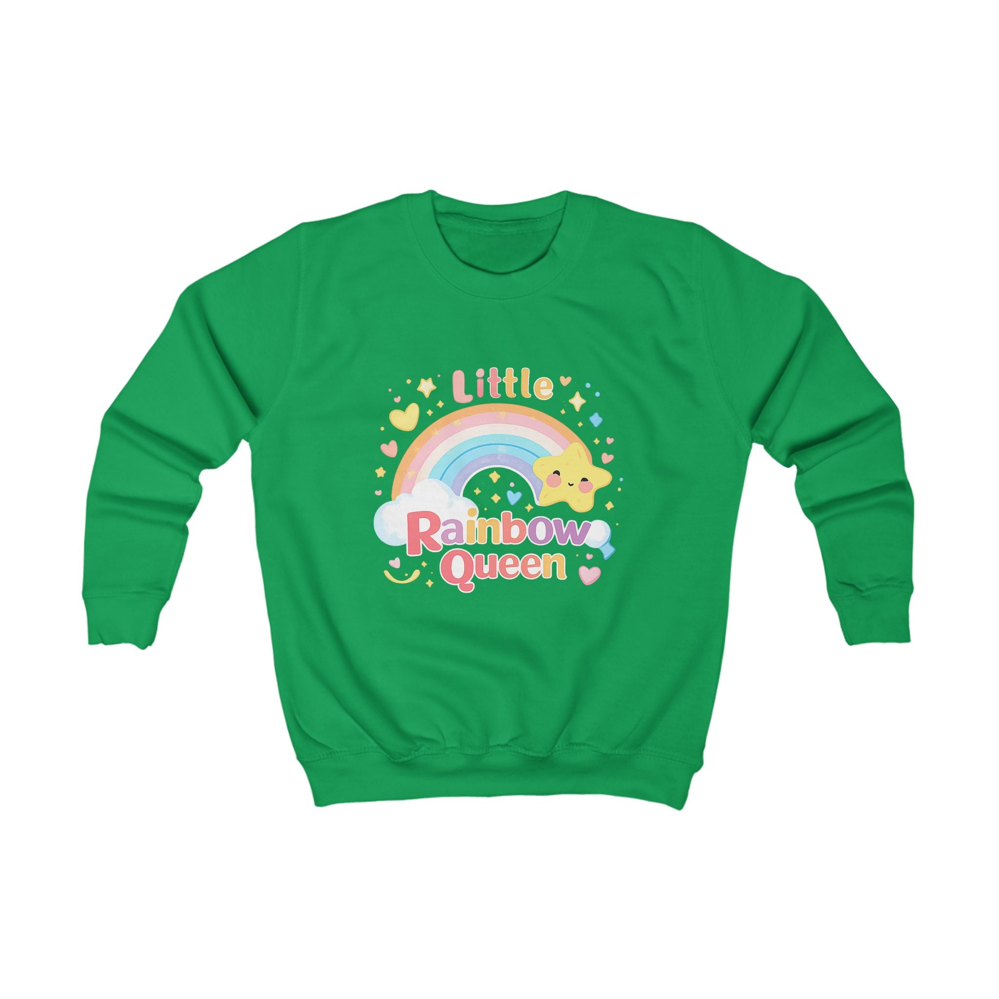 Mädchen Sweatshirt Little Rainbow Queen