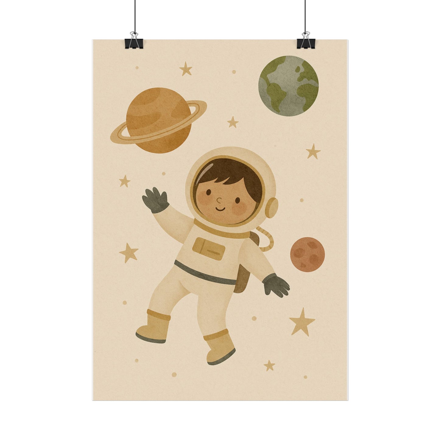 Wandbild Weltraumkind