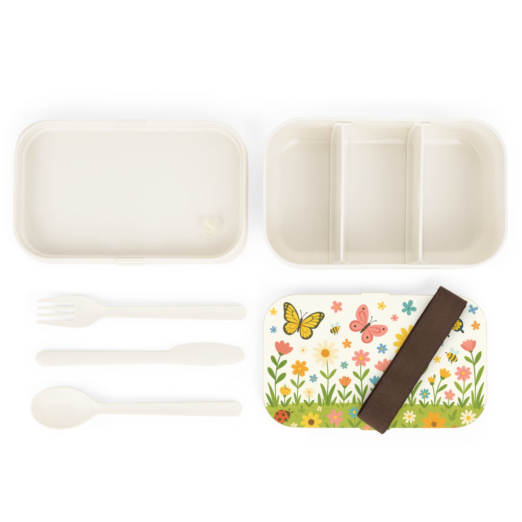Blumenwiese & Schmetterlinge – Fröhliche Lunchbox für Kinder