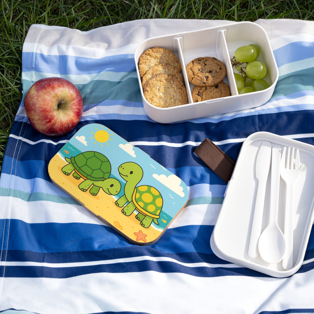 Fröhliche Schildkröten am Strand