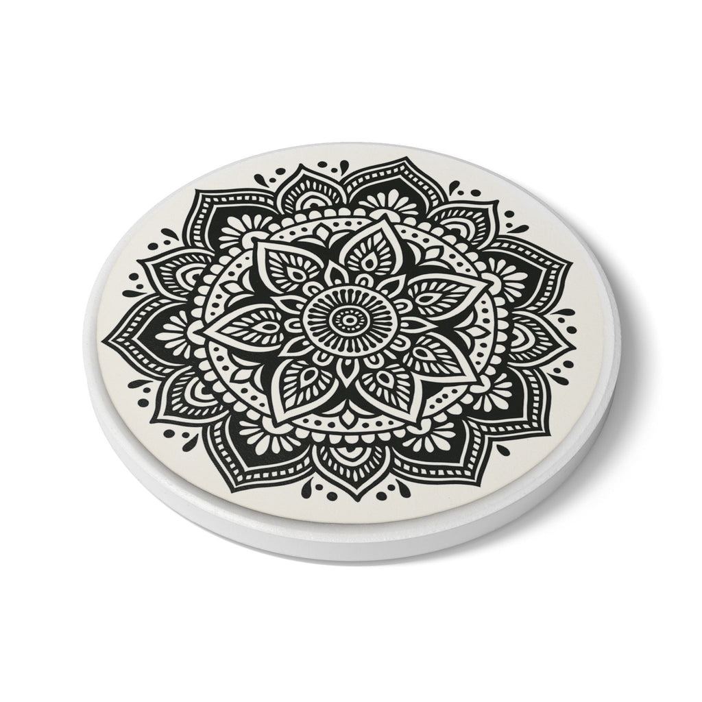 Mandala-Magie – Runder Untersetzer mit kunstvollem Design
