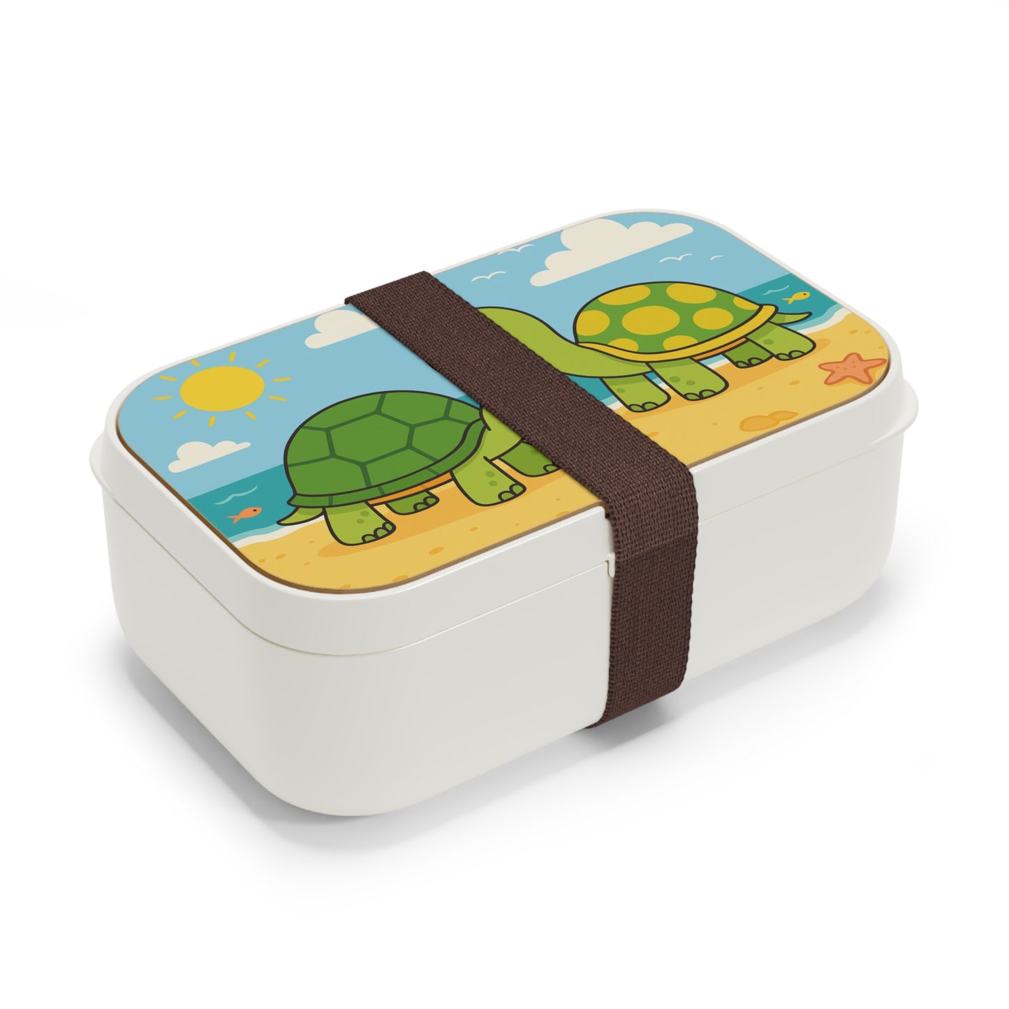 Fröhliche Schildkröten am Strand