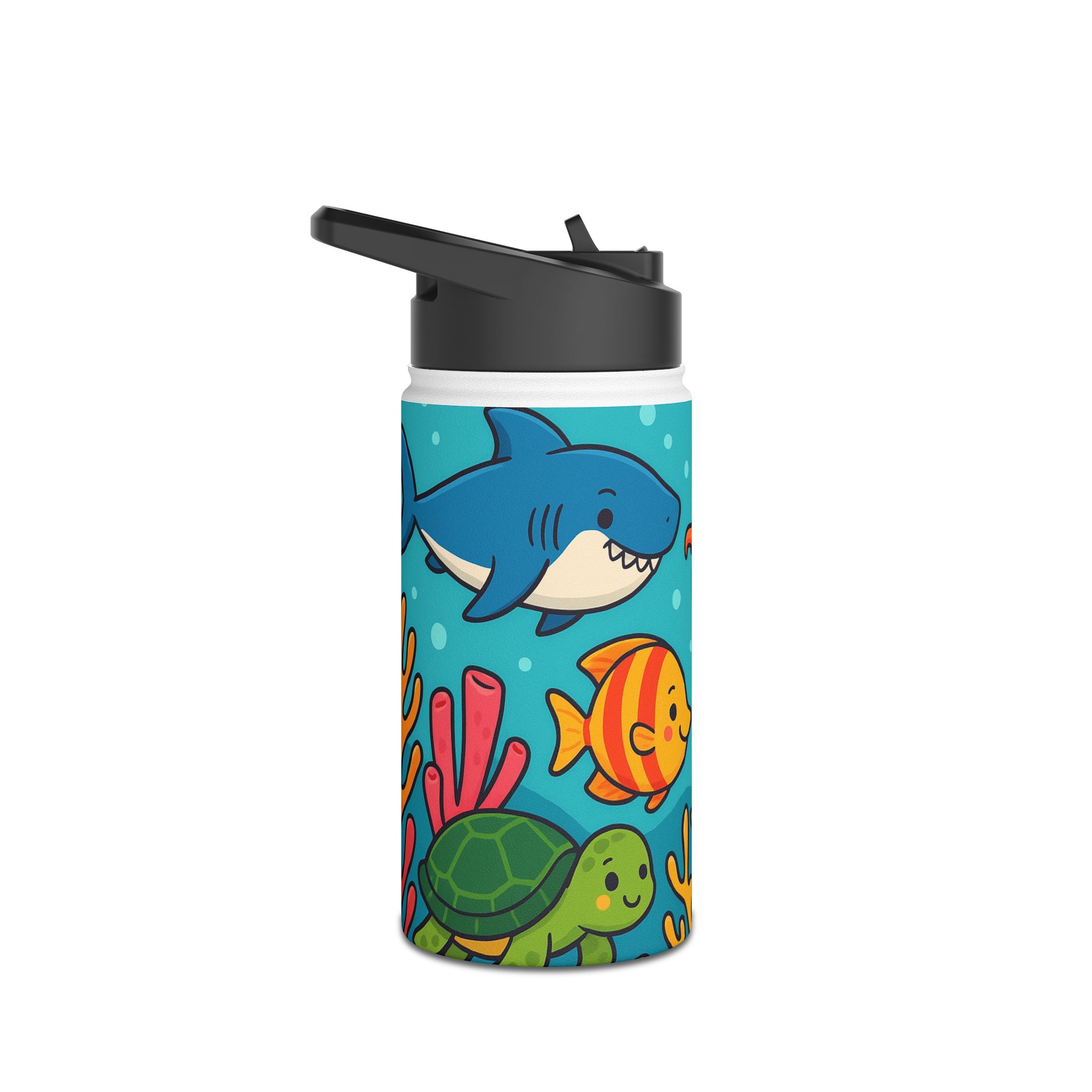 Unterwasserwelt – Bunte Meerestiere & Korallen im Comic-Stil