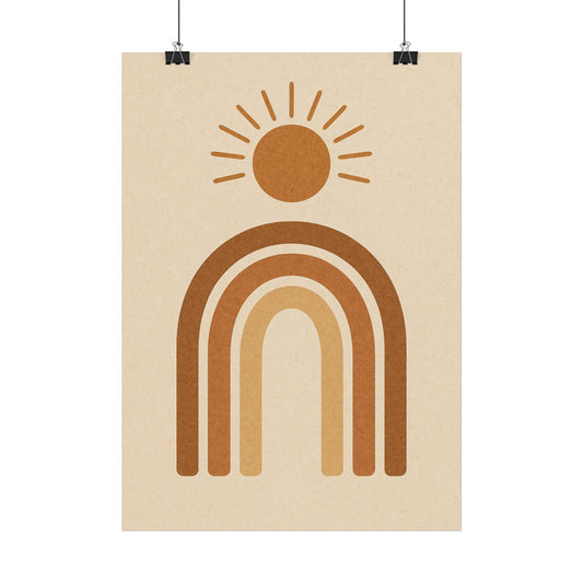 Wandbild Sonne und Regenbogen