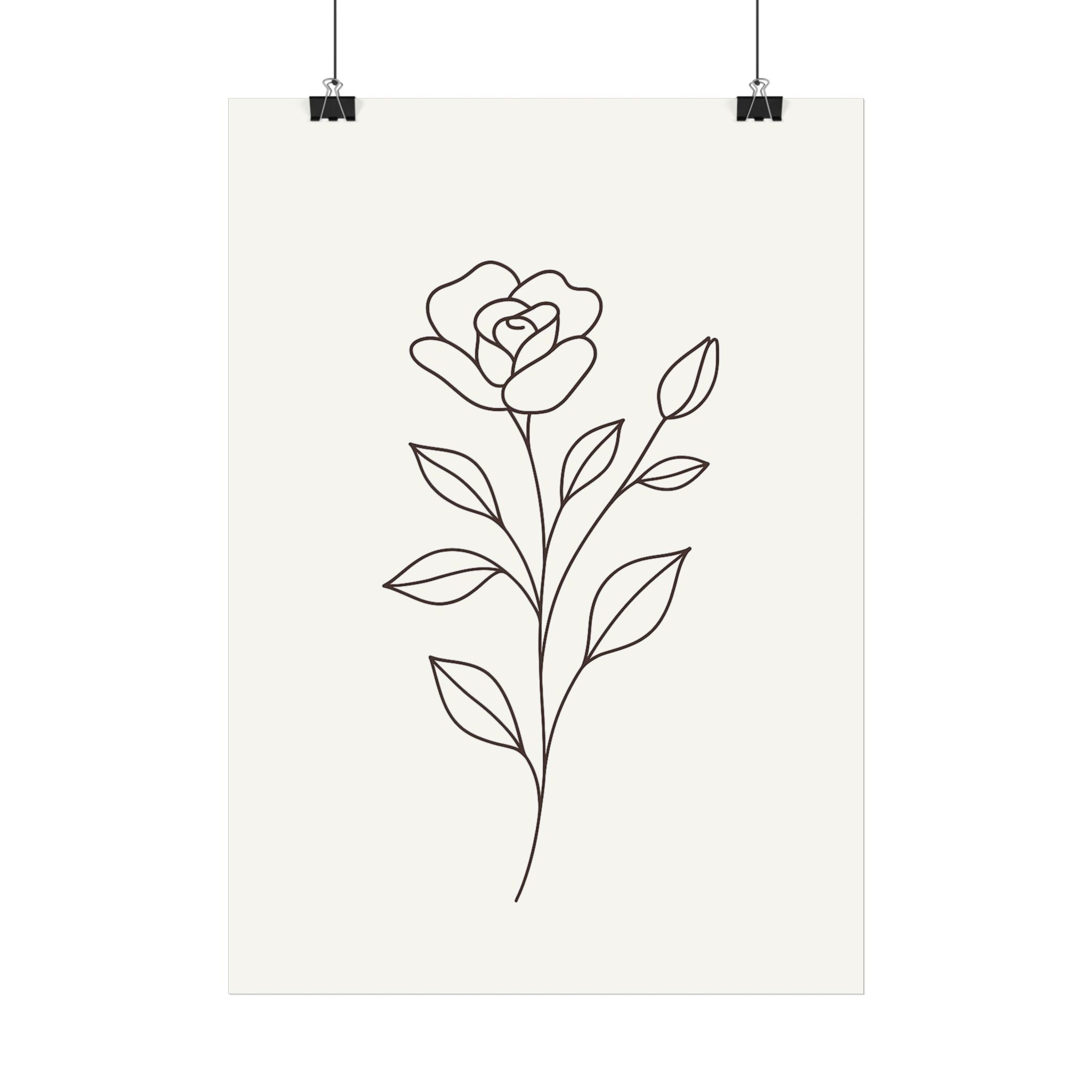 Botanical Calm – Line Art Edition