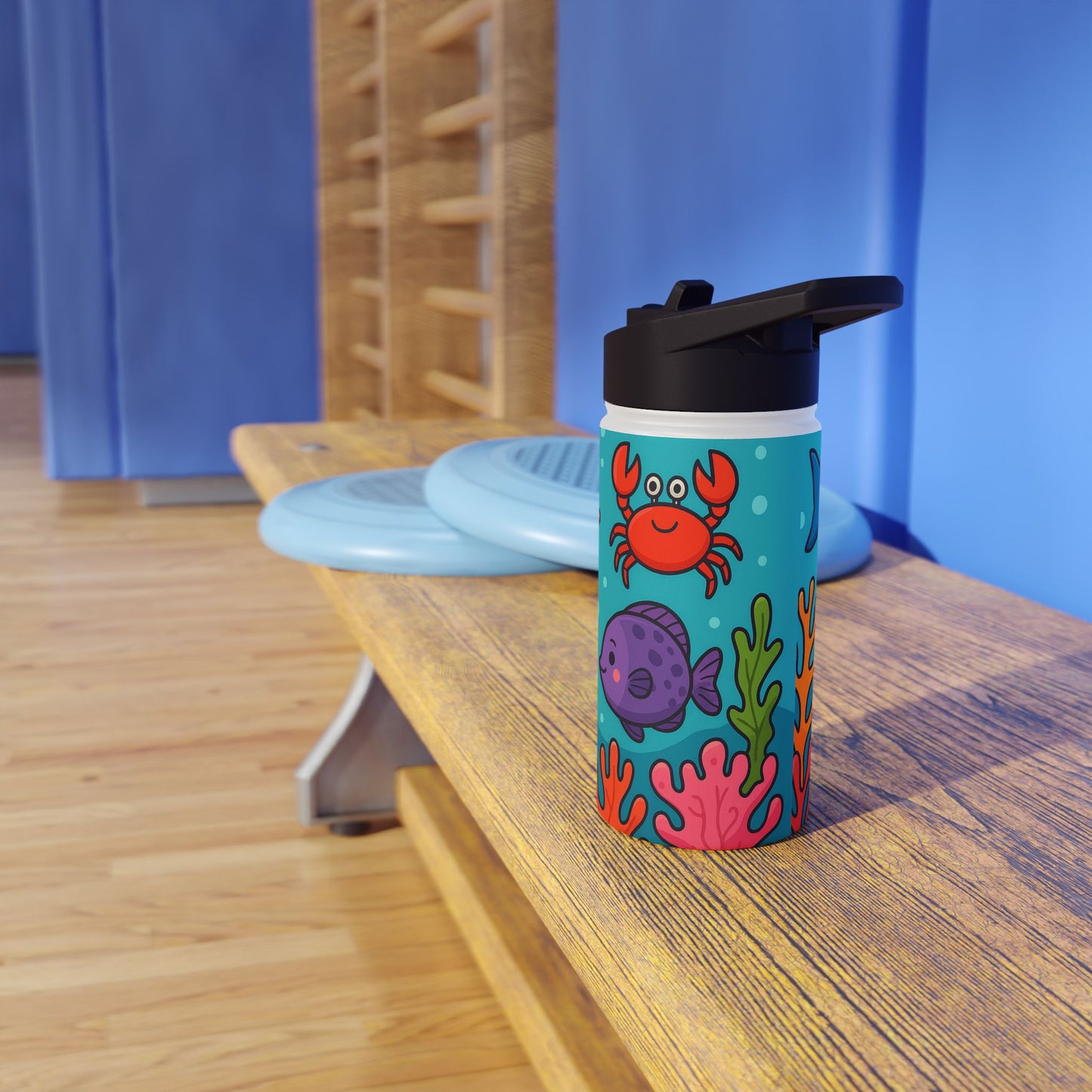 Unterwasserwelt – Bunte Meerestiere & Korallen im Comic-Stil