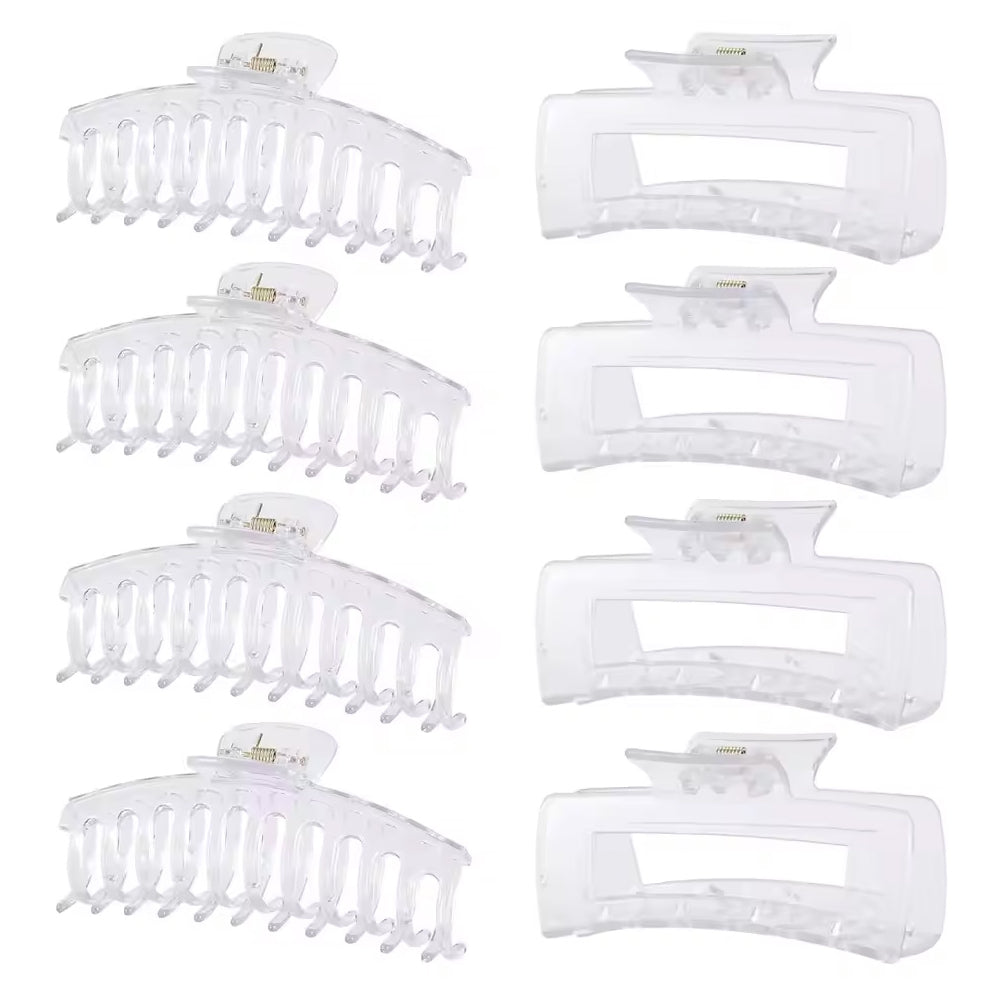 Haarklammern Set Transparent 8-teilig