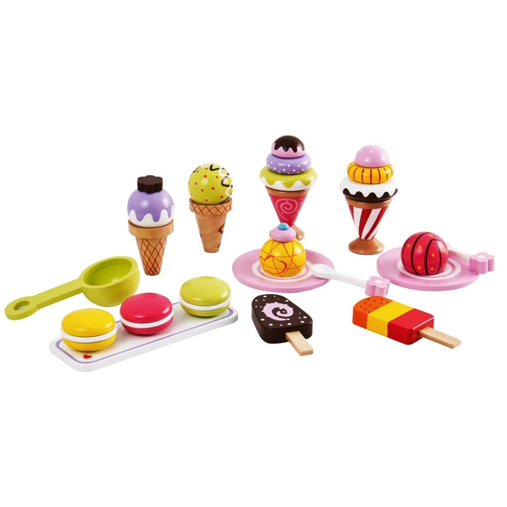 Glace Set Holz-Eiscreme Spielzeug